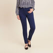 Jean magique ajusté taille standard bleu marine femme