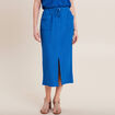 Jupe longue fourreau bleu electrique femme