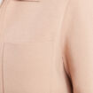 Gilet r&eacute;versible manches longues beige femme