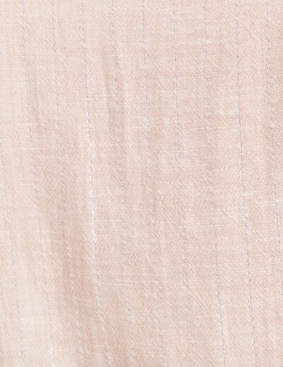 Blouse manches courtes fluide beige femme