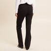 Pantalon bootcut maille milano noir femme