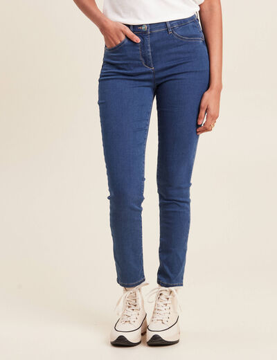 Jeans léger taille standard 7/8ème denim double stone femme