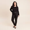 Pantalon magique Le L&eacute;ger enduit noir femme