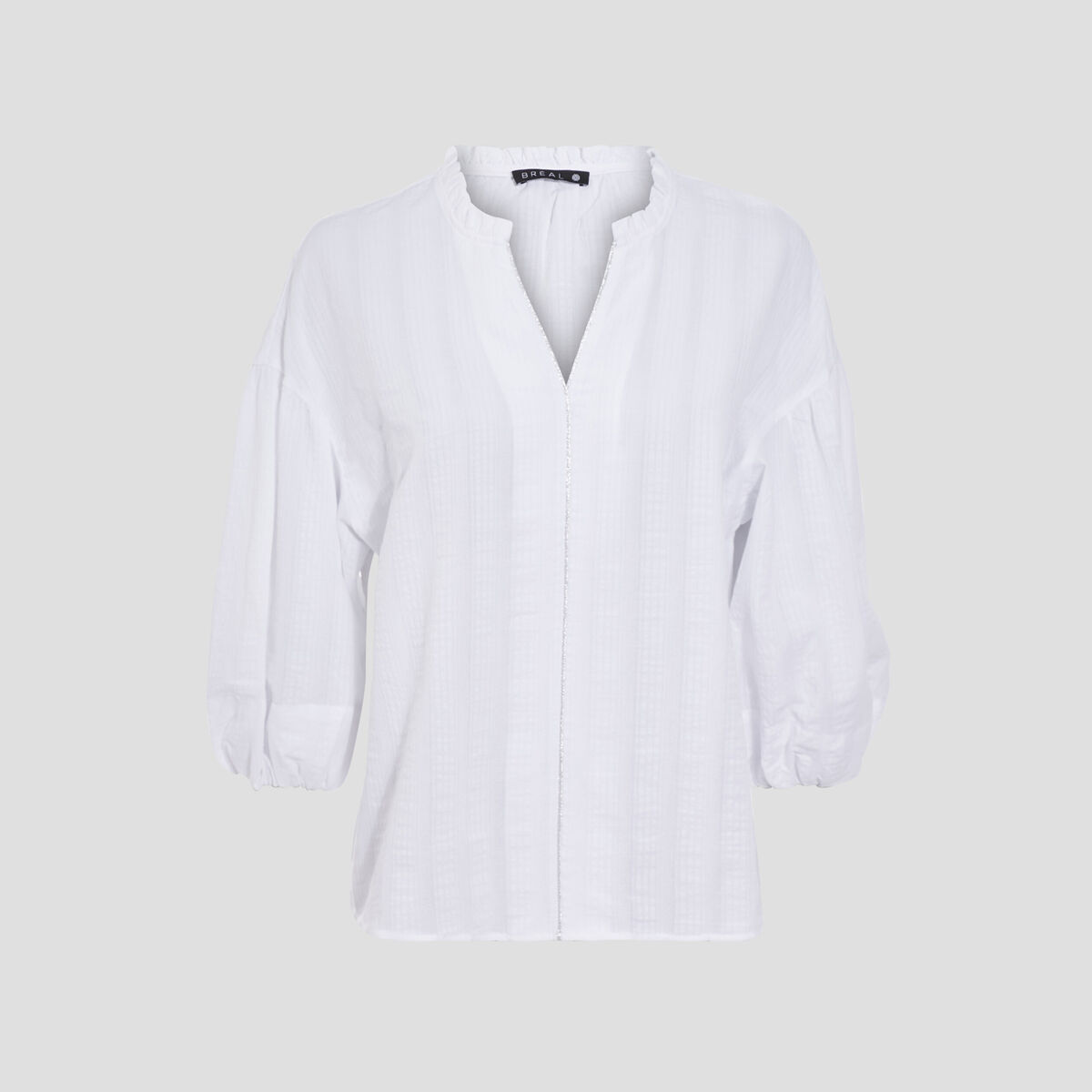 Blouse manches 3/4 ecru femme