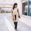 trench cintré avec capuche doublé beige femme