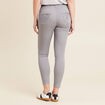 Pantalon ajusté sequins denim gris clair femme