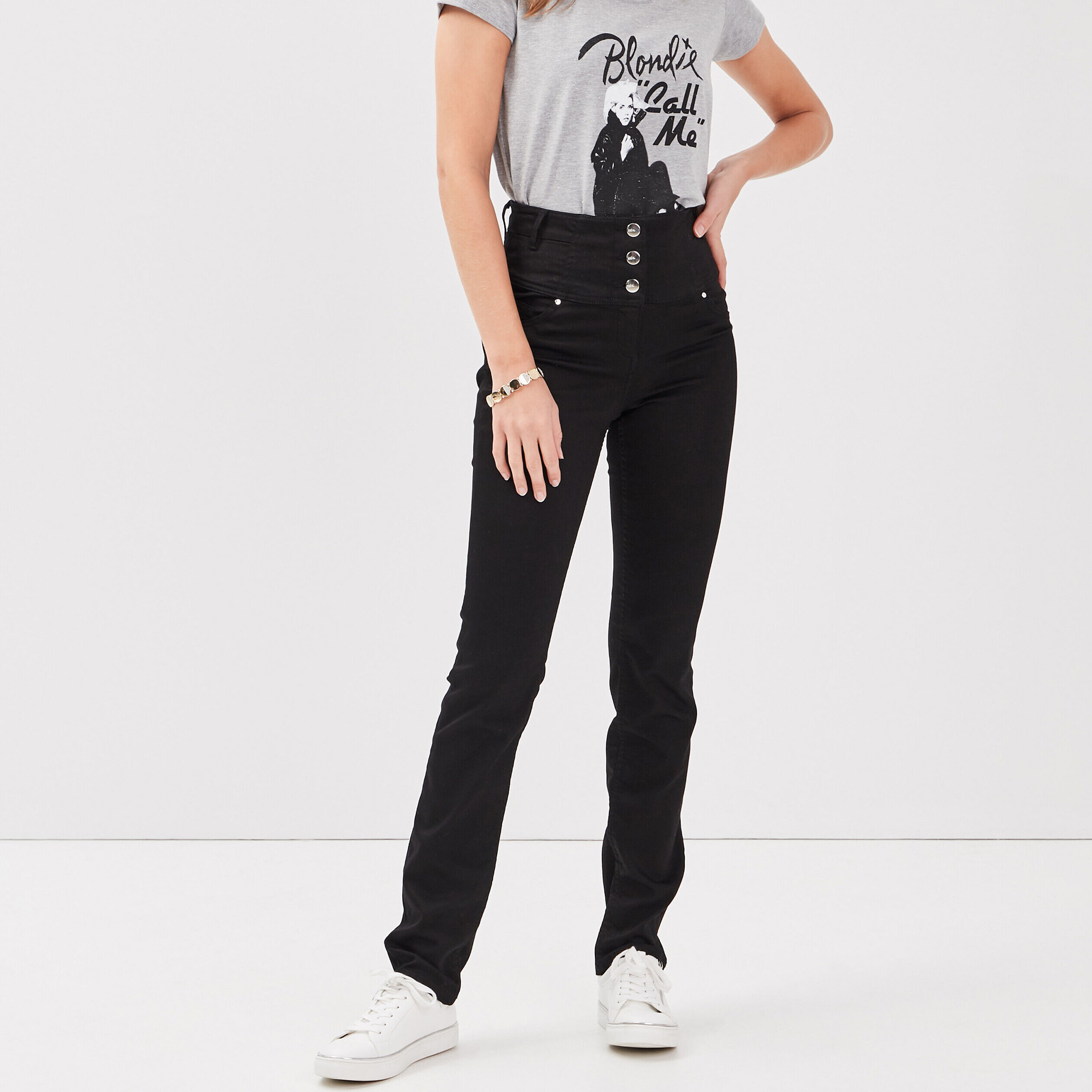 Pantalon boyfriend noir femme hot sale