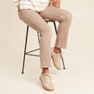 Pantalon magique L'Unique effet brillant taupe femme