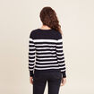 Pull manches longues bleu marine femme