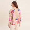 Pull manches longues beige femme