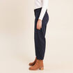 Pantalon magique coupe barrel l'Unique denim blue black femme
