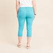 Pantacourt magique Le L&eacute;ger coupe droite vert turquoise femme