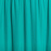 Robe longue &eacute;vas&eacute;e satin bleu turquoise femme