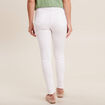 Pantalon léger taille standard long blanc femme