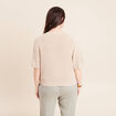 Gilet manches courtes couleur or femme