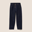 Jean coupe barrel 7/8&egrave;me denim brut femme