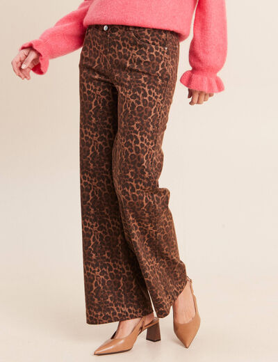Jean marron femme