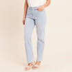 Jean coupe droite taille standard blanc femme