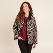 Manteau droit beige femme