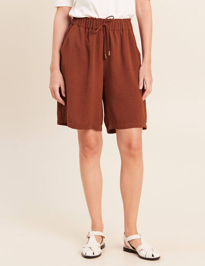 Bermuda marron femme