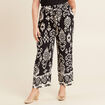 Pantalon flou noir femme