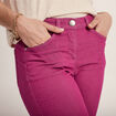 Pantacourt droit taille standard rose fushia femme