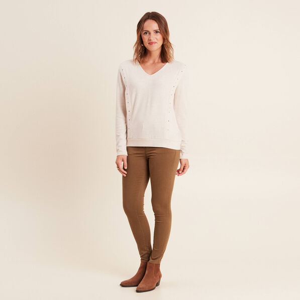 t shirt manches longues ecru femme creme femme T-shirt manches longues ecru femme creme femme