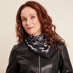 Foulard carré noir femme