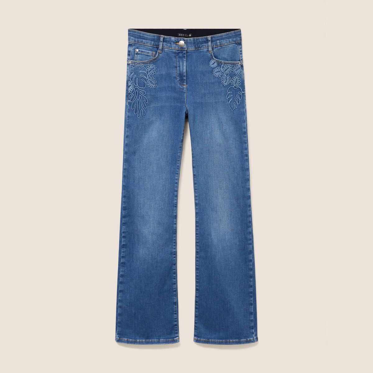 Jean magique L'Unique coupe bootcut denim stone femme