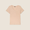 T-shirt manches courtes sable femme