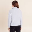 Pull col montant denim snow gris femme