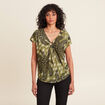T-shirt manches courtes vert femme