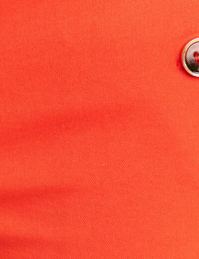 Pantalon ajusté 7/8ème orange foncé femme