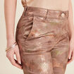 Pantalon ajusté marron femme