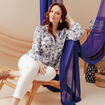 Chemise manches longues blanc femme