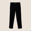 Pantalon droit 7/8&egrave;me taille standard noir femme