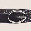 Ceinture cloutée noir femme