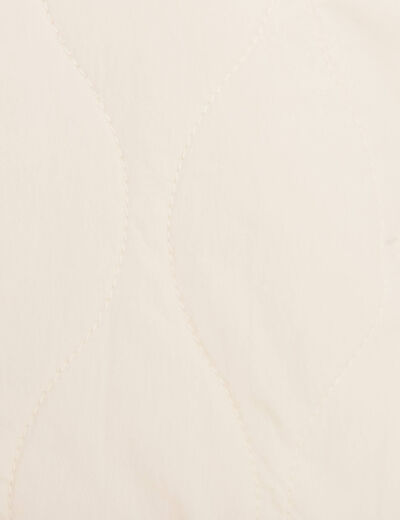 Doudoune boutonnée doublée sable femme