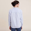 Chemise manches longues bleu femme