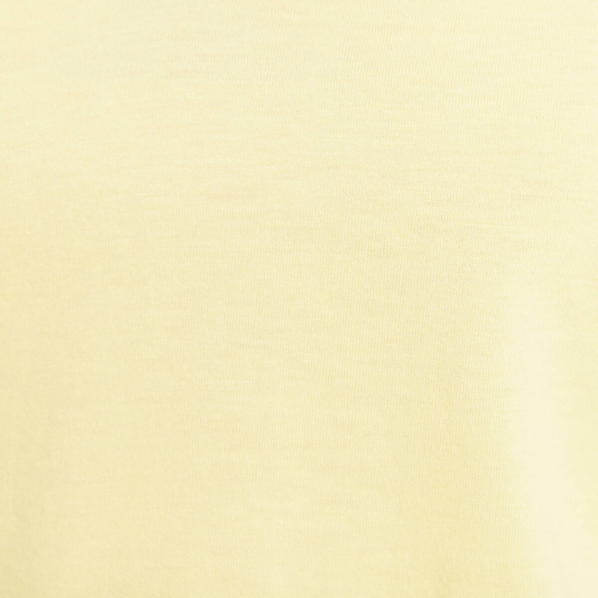 T-shirt col v manches courtes jaune clair femme