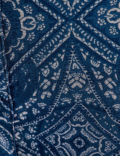 Pantalon ajusté bleu foncé femme