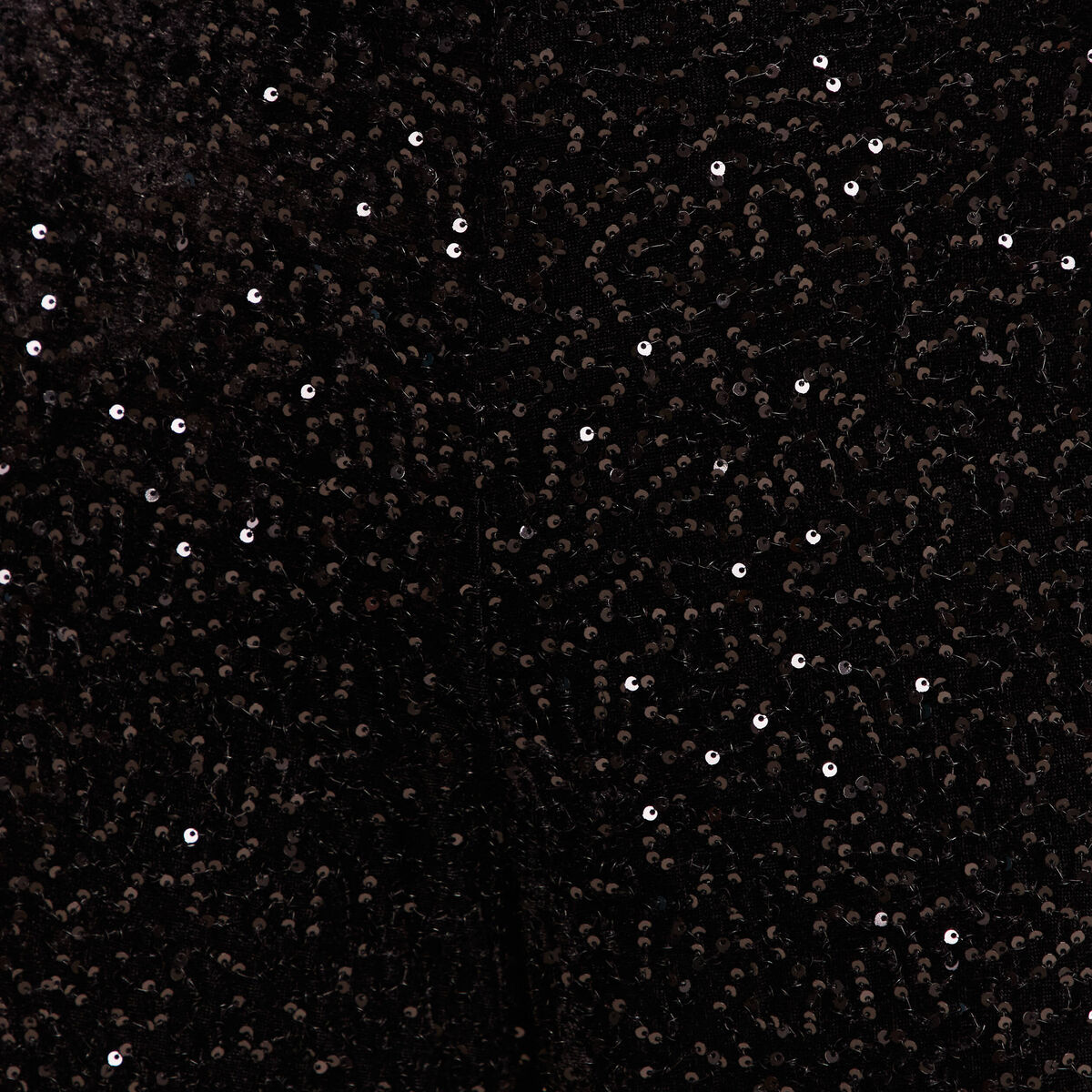 Pantalon &agrave; sequins noir femme