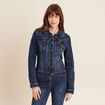 Veste en jeans strass denim stone femme