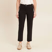 Pantalon droit noir femme