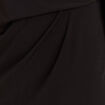 Robe cintrée courte col rond noir femme