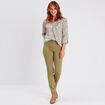 Blouse manches 3/4 noir femme