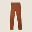 Pantalon léger taille standard 7/8ème taupe femme