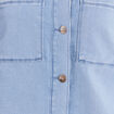 Veste jean manches longues denim bleach femme