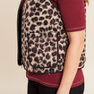 Gilet sans manches laine mouton beige femme