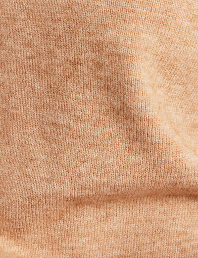 Pull manches longues beige femme